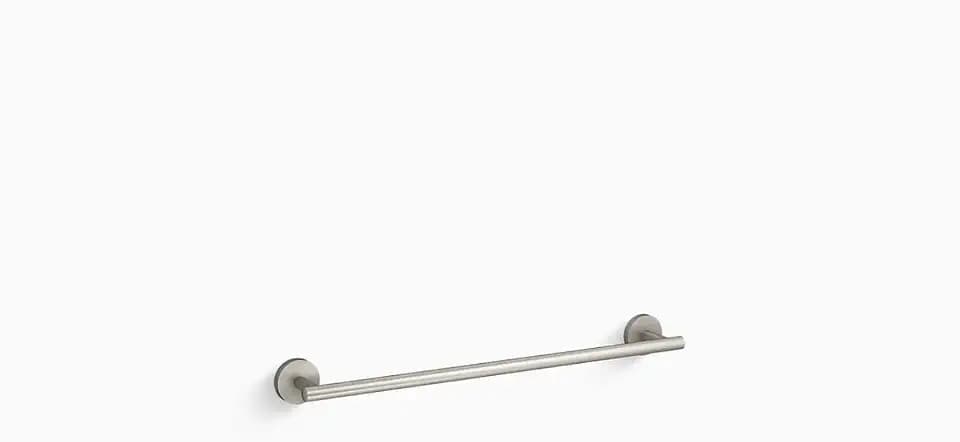 Kohler 27286-BN Elate® 18" Towel bar, Vibrant Brushed Nickel