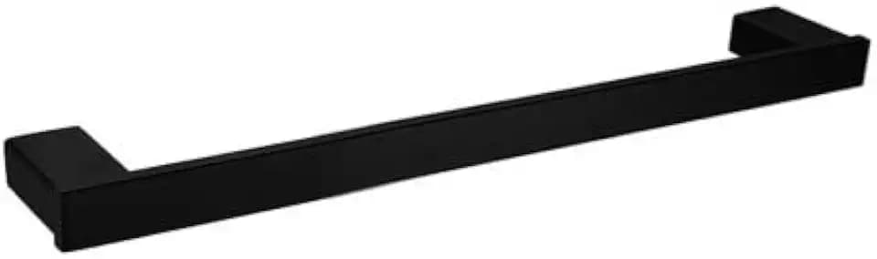 Schwarz Handtuchhalter, Matte Handtuchstange, Bad SUS 304Edelstahl WandMontage Quadrat Badetuchstange 40cm