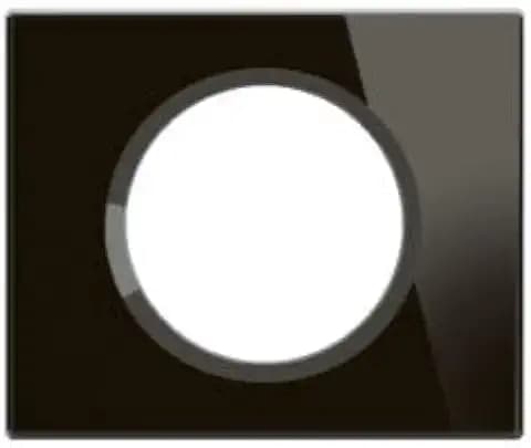 LEGRAND - Céliane-Platte – Abdeckplatte für Céliane-Steckdosen und Schalter – 1 Fach – Onyxglas, schwarz
