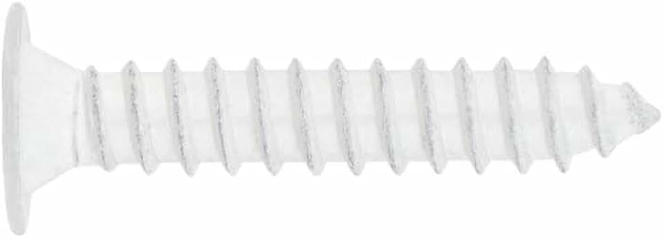 INDEX Fixing Systems TCPB4222 [CP B] Blechschrauben mit extra flachem Kopf und Kreuzschlitz, weiß (4,2 x 22), 4,2 x 22 mm, 500 Stück