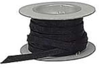 Techflex CCP0.50BK25 Flexo Clean-Cut Braided Sleeve, 1/2" x 25' L, Black