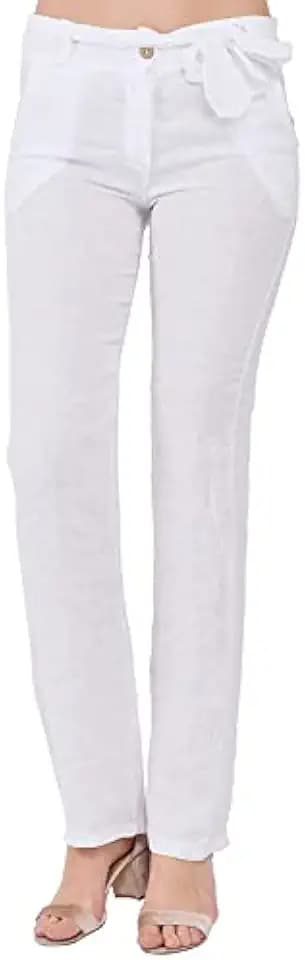 Le Jardin du Lin Damen Trysc100955 Casual Pants, Weiß, 40 EU