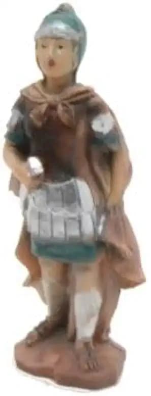 Krippenfigur, römische Generalfigur, Soldatenfigur, Krippenzubehör, Gladiator, Harzfigur, 10 cm