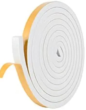 Self-Adhesive High Density Foam Insulation Strips - 1/2in x 3/8in x 16.5Ft Weatherstrip with Strong Adhesive for Door and Window Soundproofing