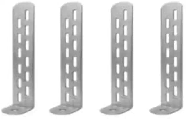 TD4B Tie Down Brackets, 4 Inch x 1 Inch, 0.07 Thickness, 4 Pack