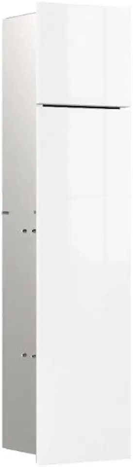 Emco WC-Modul asis Pure mit Glasfront Türanschlag Links, Unterputz, 730mm,Alpinweiß