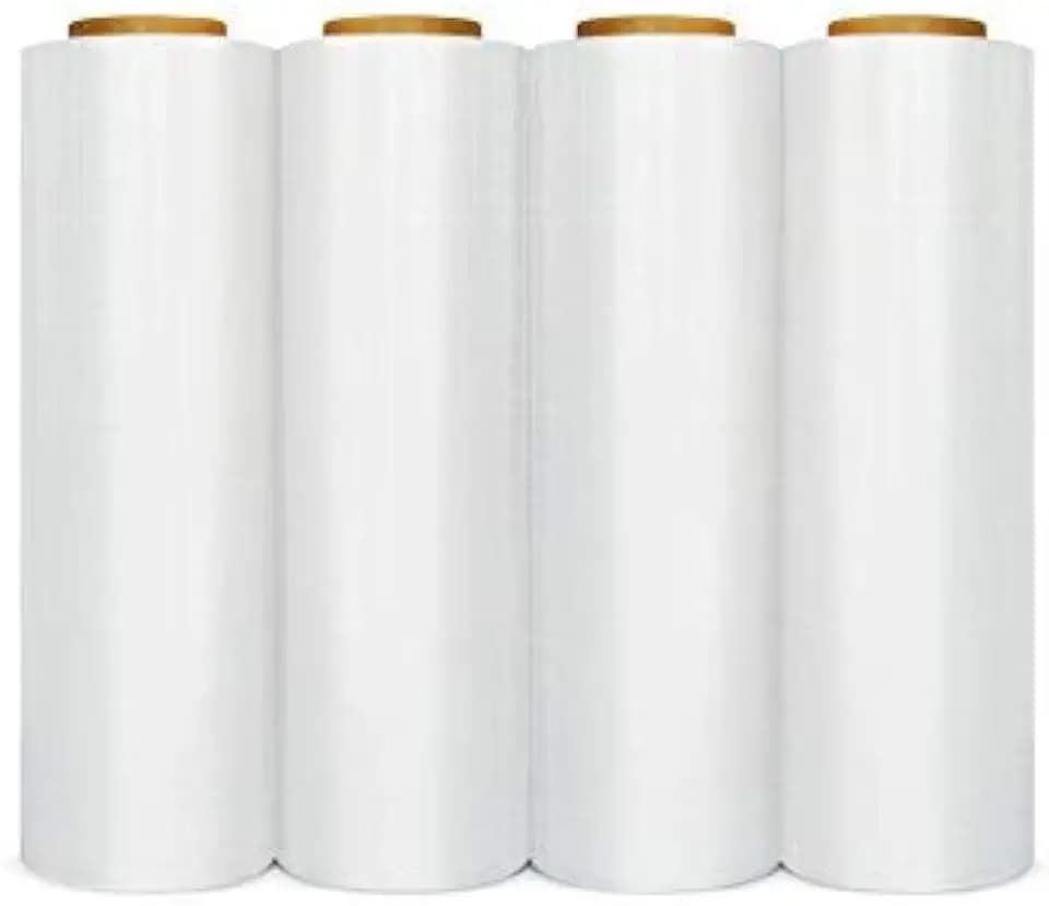 PSBM Blown Hand Stretch Wrap/Shrink Film 18" x 1000 feet 120 Gauge 4 Rolls