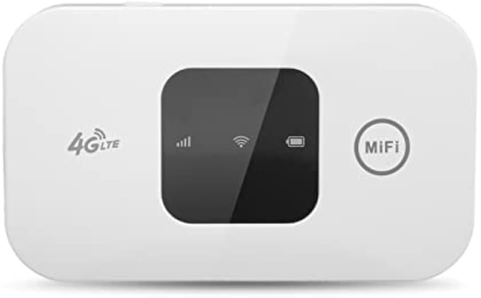 Jectse WLAN-Router, Tragbarer Mobiler 4G-LTE-WLAN-Router, Drahtloser Hotspot-Internetrouter mit SIM-Kartensteckplatz-Unterstützung B1 B3 B5 B7 B8 B20 B38 B40, 10 Geräte für die Reise nach
