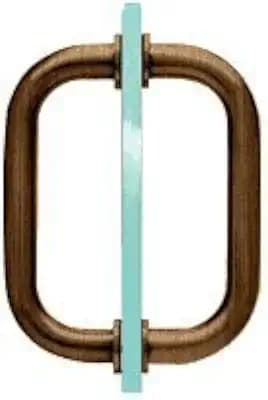 CRL 6" Brushed Bronze Tubular Back-to-Back 3/4" Diameter Shower Door Pull Handles