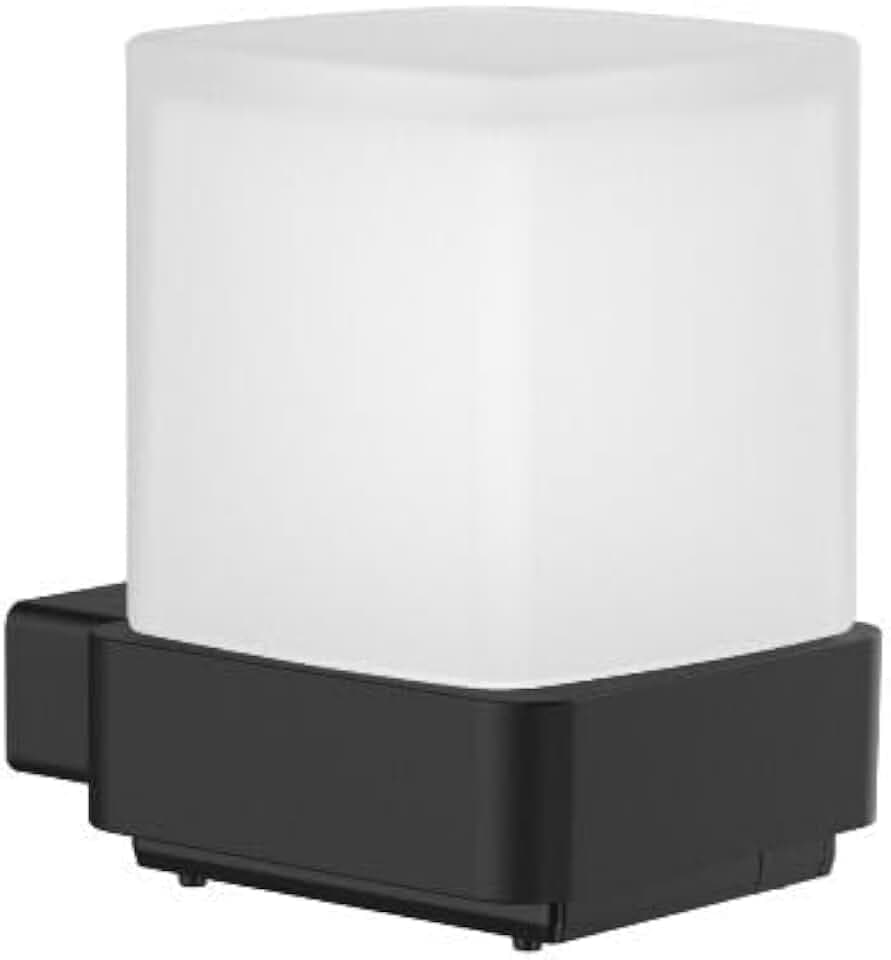 EMCO LOFT Seifenspender Glasteil, Kunststoffpumpe Schwarz Sensor Seifenspender