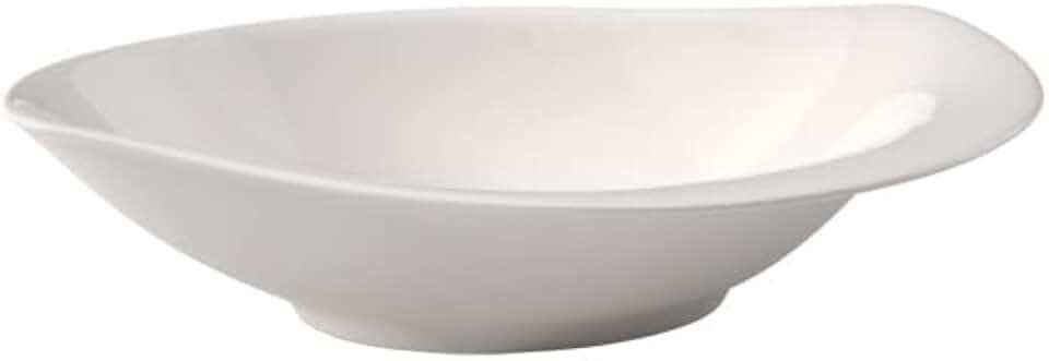Villeroy und Boch New Cottage Special Serve Salad Tiefe Schale, Premium Porzellan, 21 x 18 cm, Weiß