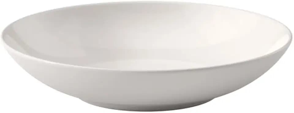 Villeroy und Boch For Me Flache Schale (24 cm), Premium Porzellan, Weiß