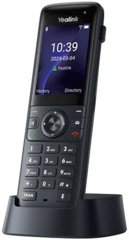 Yealink AX83H IP Phone - Cordless - Wi-Fi, Bluetooth - 5 Multiple Conferencing - Wall Mountable, Stand Mountable