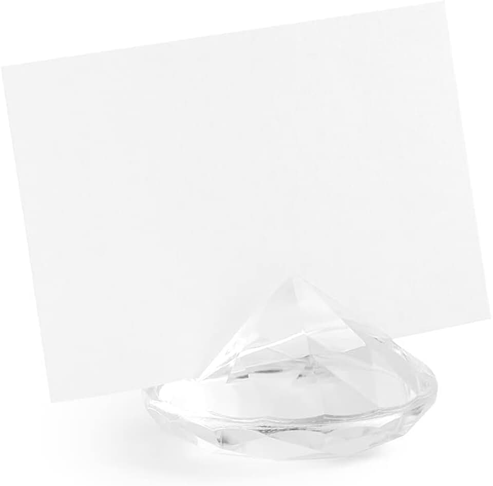 PartyDeco Platzkartenhalter Diamant 40mm | 10 Stück