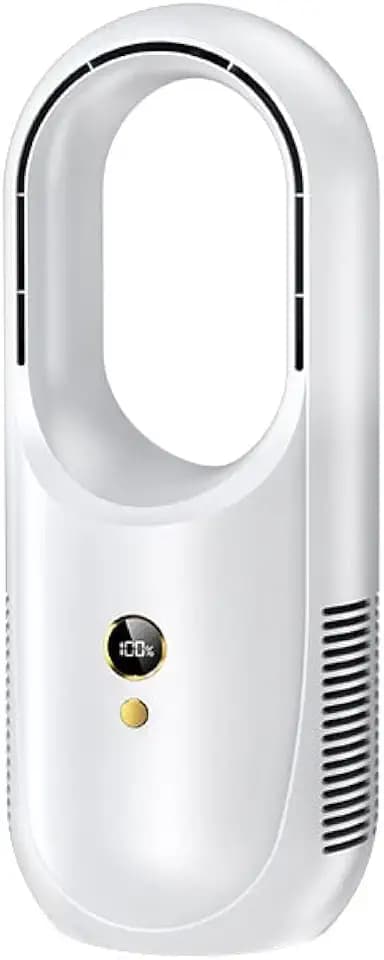 Vortex X28W Whisper-Quiet Cooling Rechargeable Bladeless Safe Stylish Comfort Chic and Revolutionary Airflow Table Top Fan