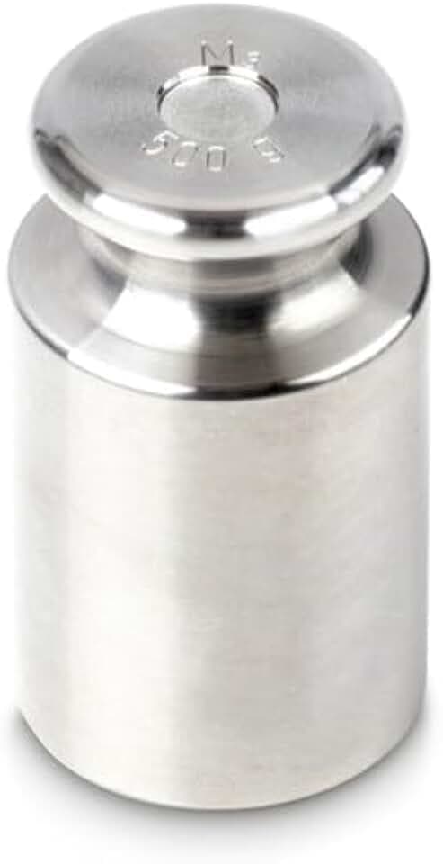 KERN Messing Prüfgewicht, Knopf, Gold, 500g, M3