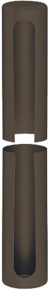 cyclingcolors 2x Zierhülse türband Abdeckhauben türscharnier rund Fenster Tür Scharnier Kappe Schutz Möbel Abdeckappen, 20mm braun Länge 118mm Kunststoff