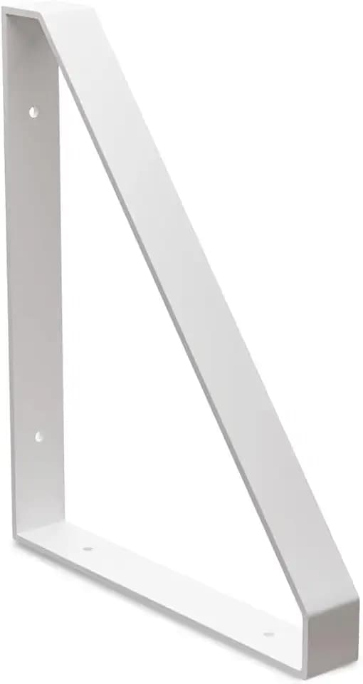 Amig – Regalträger – Dreieckige Wandkonsole Regalhalterung – Stabil, robust und modernes Design – 210 x 260 mm – Stahl – Weiß