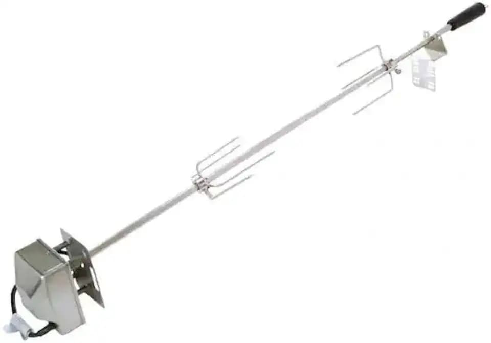 Spire 32 in. Rotisserie Grilling Kit with Motor, 2 Forks, Stainless Steel