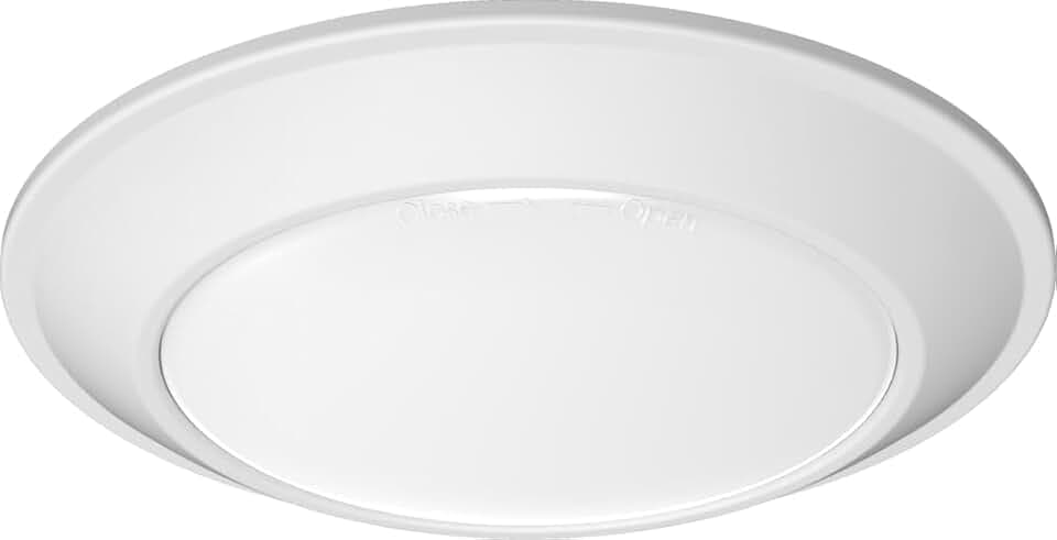Juno JSBTC 6IN TUWH 90CRI WL MW M6 Smart Surface Mount Disk Light, 2700K-5000K Tunable, 1100 Lumens, Connect with Zigbee or Bluetooth, Works with Alexa, Google Home, or SmartThings, 6-Inch, White