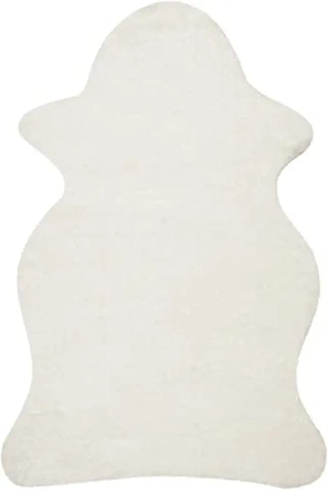 SAFAVIEH Zottelig Teppich für Wohnzimmer, Esszimmer, Schlafzimmer - Artic Shag Collection, Hoher Flor, Elfenbein, 152 X 213 cm