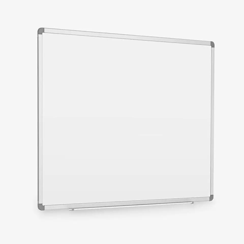 Luxor DEWM002 Porcelain Magnetic Whiteboard – 48"x 36" Wall-Mounted Dry Erase White Board with Aluminum Frame, Ghosting-Resistant Surface, Marker Tray, for Schools and Offices