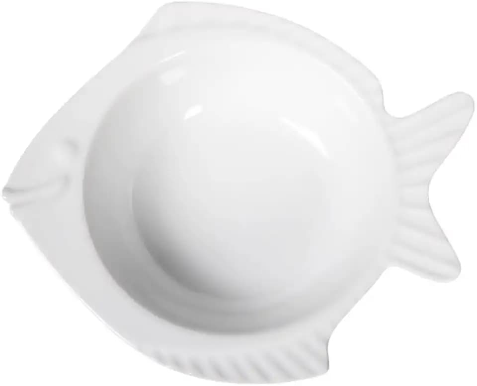 Holst Porzellan FISCH 01 Suppenschale Nemo 21 cm weiß, 21 x 19 x 5 cm