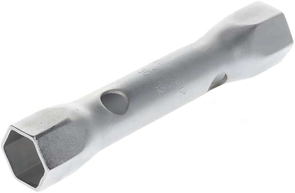 GEDORE Doppelsteckschlüssel, 30 + 32 mm, 6-kant, 195 mm lang, Werkzeug für Muttern KFZ, 26 R 30x32, Stahl verchromt