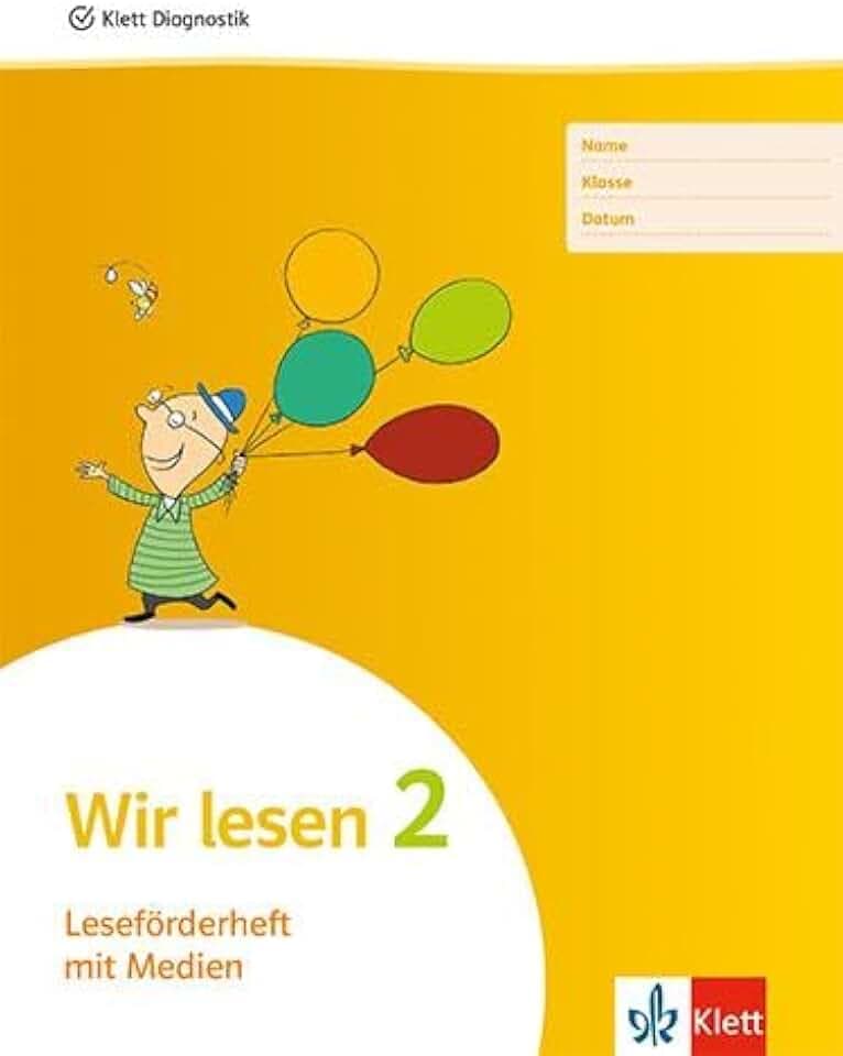 Wir lesen 2: Leseförderheft mit Medien (5er Pack) Klasse 2