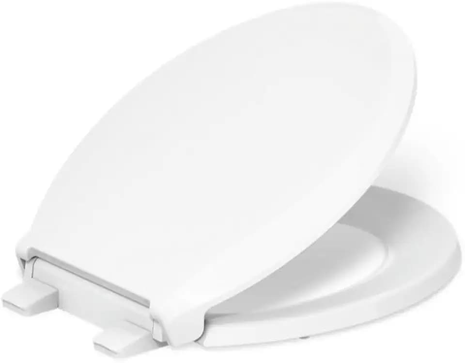 Kohler K-7316-0 Cachet Toilettensitz mit Schnellverschluss und Griffdicht, rund, weiß