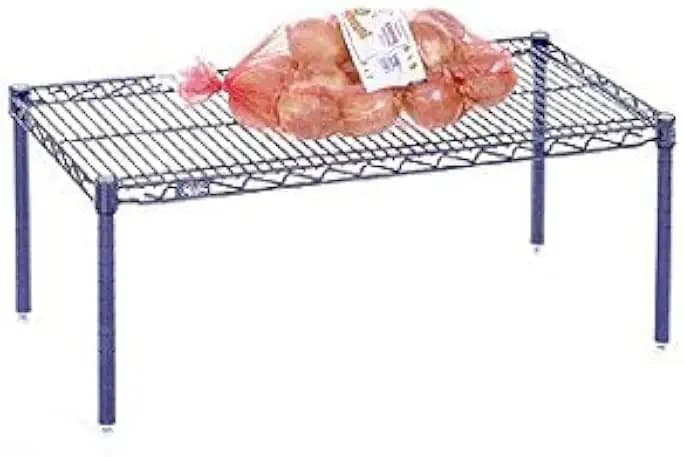 Nexel Commerical Wire Shelf Platform Dunnage Storage Rack, 18" x 36" x 14", Chrome