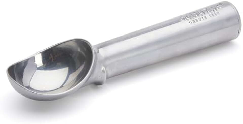 de Buyer - Eisportinonierer aus Aluminiumguss - mit eutekischem Griff - 4,5 cm Durchmesser - 4815.00N, Silber