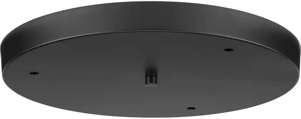 Progress Lighting Round Pendant Canopy Kit, Matte Black