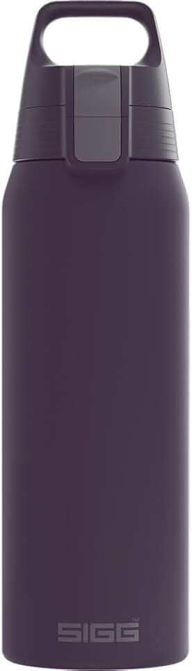 Sigg - Isolierte Trinkflasche - Thermosflasche Shield Therm One - Kohlensäurehaltige Getränke - Auslaufsicher - Spülmaschinenfest - BPA-frei - 90% recycelter Edelstahl - 0,5L, 0,75L & 1L