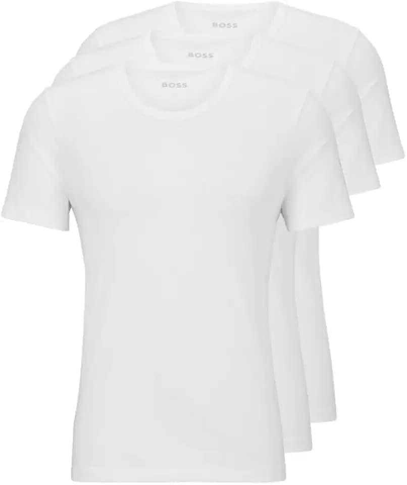 BOSS Men's 3-Pack Crew Neck Cotton Jersey T-Shirts