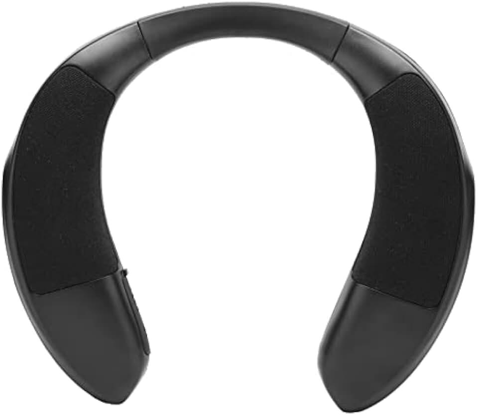 Focket Bluetooth Lautsprecher mit Nackenband, 3D Stereo Sound, 12 Stunden Spielzeit, klare Anrufe, Leichter, drahtloser, tragbarer Lautsprecher, wasserdichter Lautsprecher für Sport, Zuha