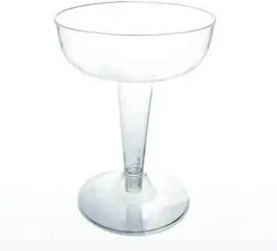 Party Essentials Plastic Champagne Glasses, 20-Count, Clear