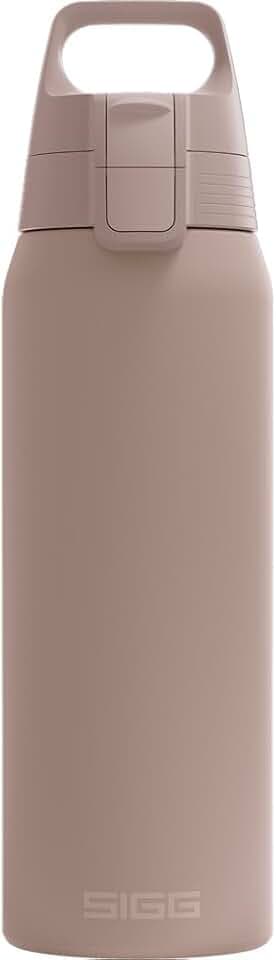 Sigg - Isolierte Trinkflasche - Thermosflasche Shield Therm One - Kohlensäurehaltige Getränke - Auslaufsicher - Spülmaschinenfest - BPA-frei - 90% recycelter Edelstahl - 0,5L, 0,75L & 1L