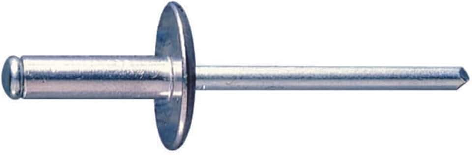 Index reca4016 – genietet Aluminium breitem Kopf Aluminium/Stahl verzinkt 4,0 x 16