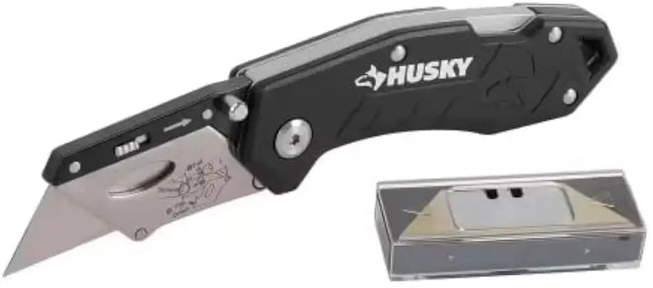 Husky Folding Lock-Back Utility Knife