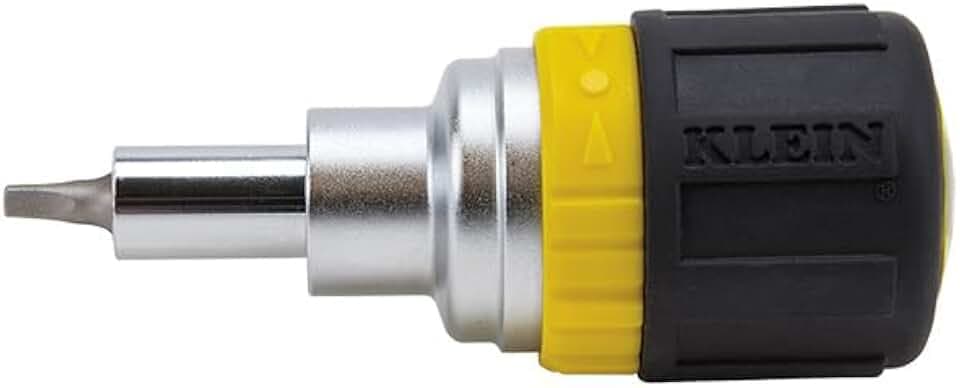 Klein Tools 32594 Schraubendreher, gelb/schwarz, 6-in-1 CA Größen
