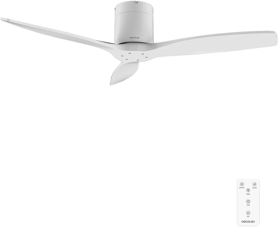 Cecotec Deckenventilator EnergySilence Aero 5400 Classic White&White