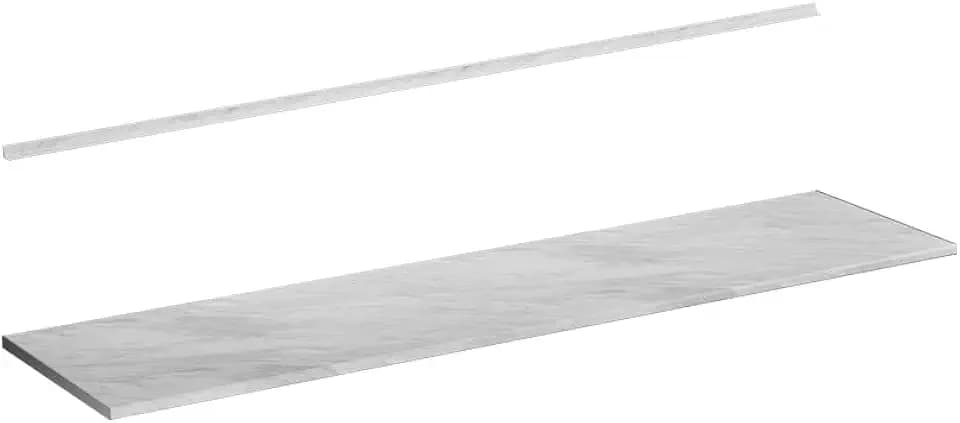 Vicco Küchenarbeitsplatte R-Line, Weiß/Marmor, 240 cm
