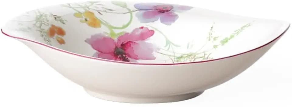 Villeroy & Boch - Mariefleur Salatschüssel Bunt, Spülmaschinenfest, Mikrowellensicher, Schüssel Keramik, Servierschüssel, Salatschale, Servierschale, Geschirr, Blümchengeschirr, Premium Porzellan