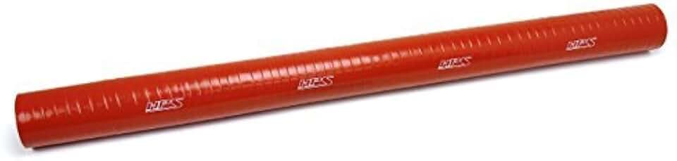 HPS 2-3/8" ID, 3' Length, Silicone Coupler Tube Hose, Ultra High Temp 4-Ply Reinforced, 25 Psi Max. Pressure, 500F Max. Temperature, ST3F-81226-HOT, Silicone, Orange
