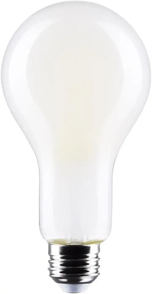 Satco S12452 LED High-Lumen A23 Filament Bulb, 200W Replacement, White, 21 Watts