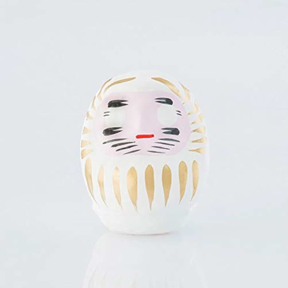 Japanischer Amulett 6 cm, Weiß, Pappmaché, Hängend, Glücksbringer, Feierliche Anlässe