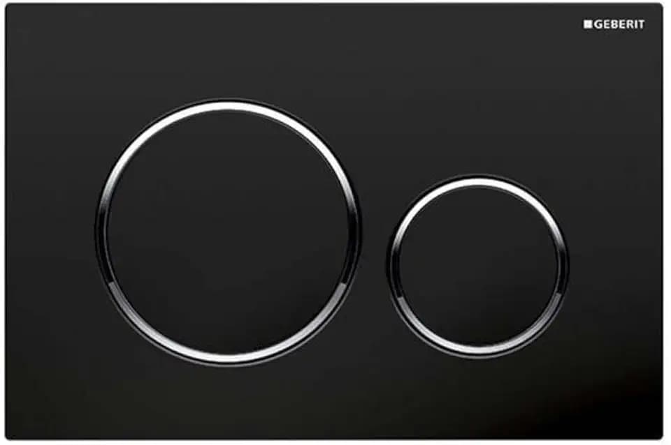 Geberit Sigma 20 Drückerplatte Matt Schwarz/Chrom/Matt Schwarz für UP720, UP320, UP300 und UP700