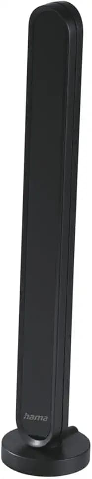 Hama Innenantenne (Antenne für Digitalradio (Dab/Dab+) und analog FM, Verstärkung des aktiven Signals bis zu 30 dB, Kabel 1,5 m, F-Stecker, Netzteil), Schwarz
