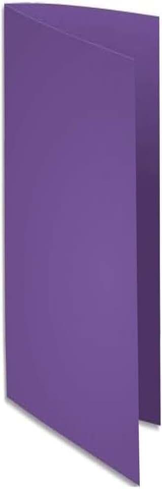 Exacompta - Ref 210008E – Rocks Mappe, quadratisch, 240 x 320 mm, geeignet für A4-Dokumente, 210 g/m², farbiger Karton, Violett, 100 Stück